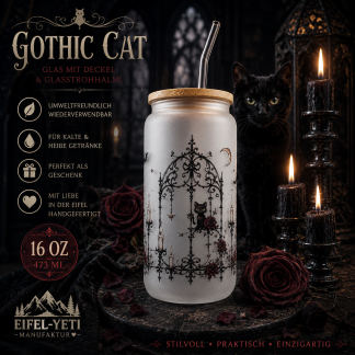 Trinkglas Gothic Cat