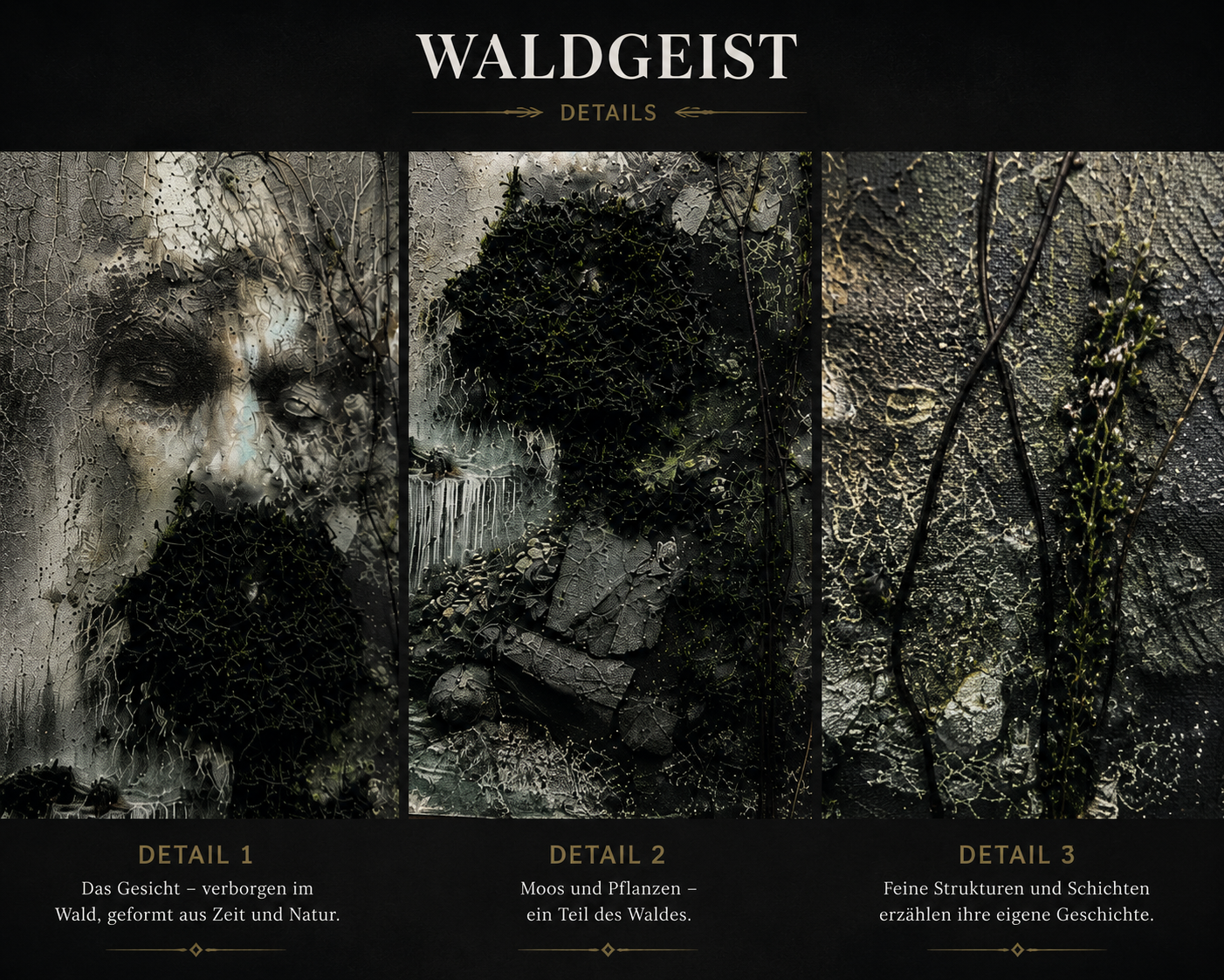 Waldgeist – Mixed-Media-Unikat – Bild 2